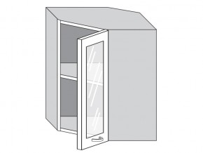 1.60.3у Шкаф настенный (h=720) угловой на 600мм со стекл. дверцей в Надыме - nadym.magazin-mebel74.ru | фото