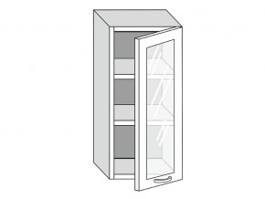 19.40.3 Шкаф настенный (h=913) на 400мм с 1-ой стекл. дверцей в Надыме - nadym.magazin-mebel74.ru | фото