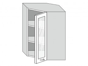 19.60.3у Шкаф настенный (h=913) угловой на 600мм со стекл. дверцей в Надыме - nadym.magazin-mebel74.ru | фото