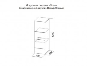 Шкаф навесной (глухой) Левый в Надыме - nadym.magazin-mebel74.ru | фото